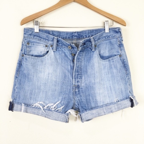 Levi's Pants - LEVIS 501 High Waist Denim Cutoff Shorts Boyfriend